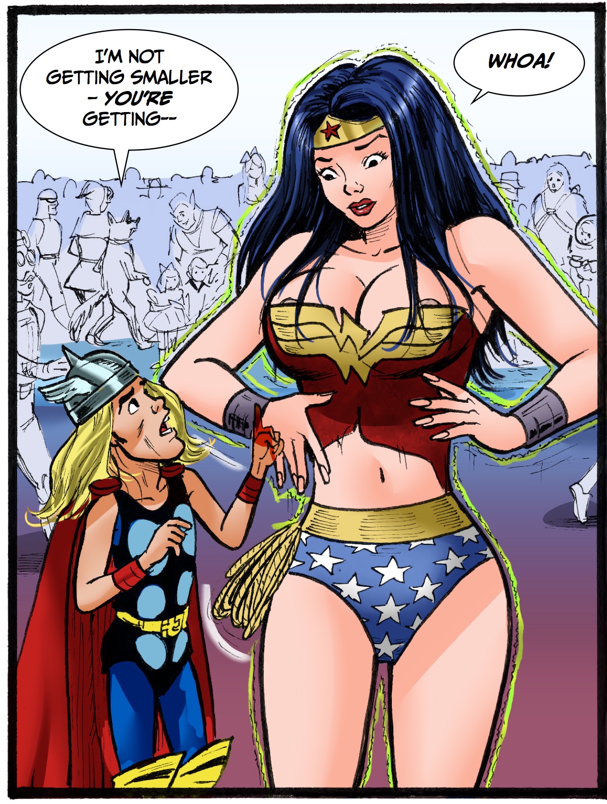 32 pages, Color + B&W, $9.99 Giantess, Shrinking Women. 