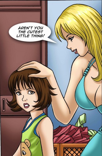 Sexy Lauren teases her shrunken older sister Betsy in the Age Regression Pack.