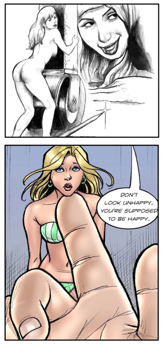 Shrinking Women Comic by Cluedog and DreamTales
